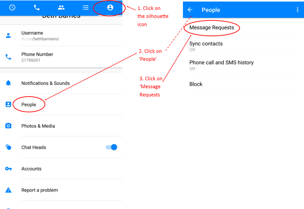 1 Filtered Messages Mobile