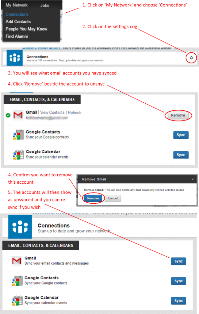 Syncing accounts